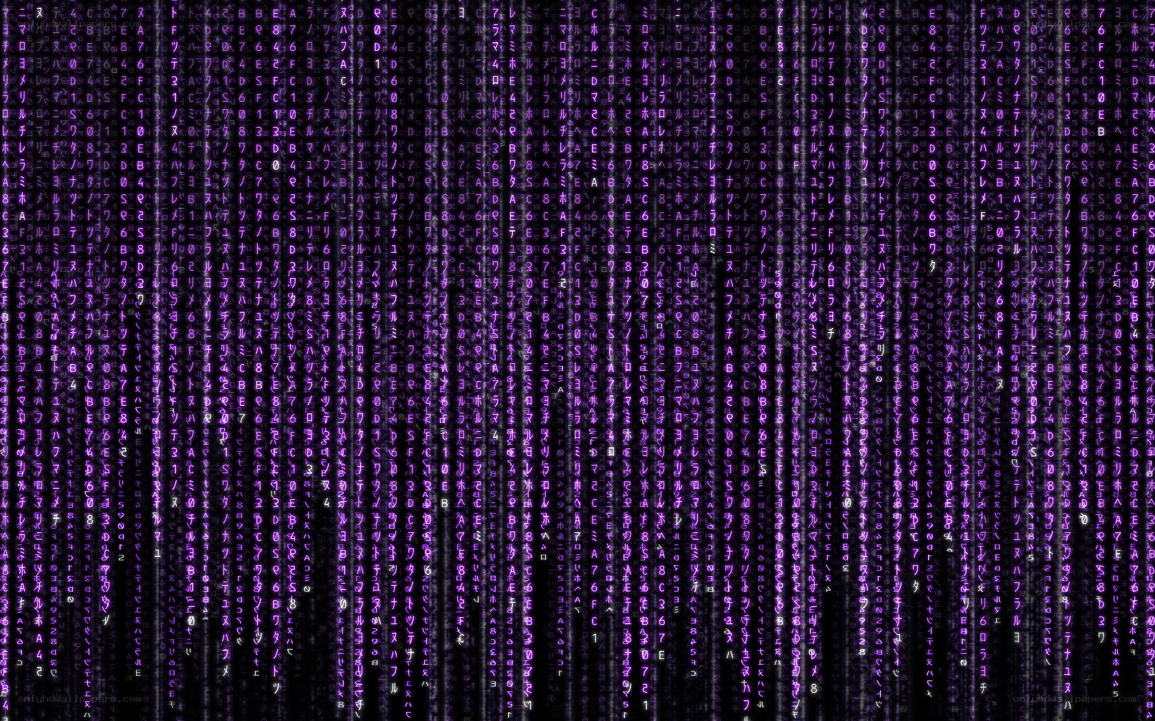 Matrix-style digital rain