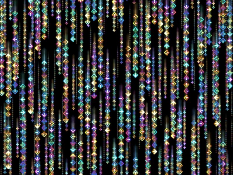 Matrix-style digital rain