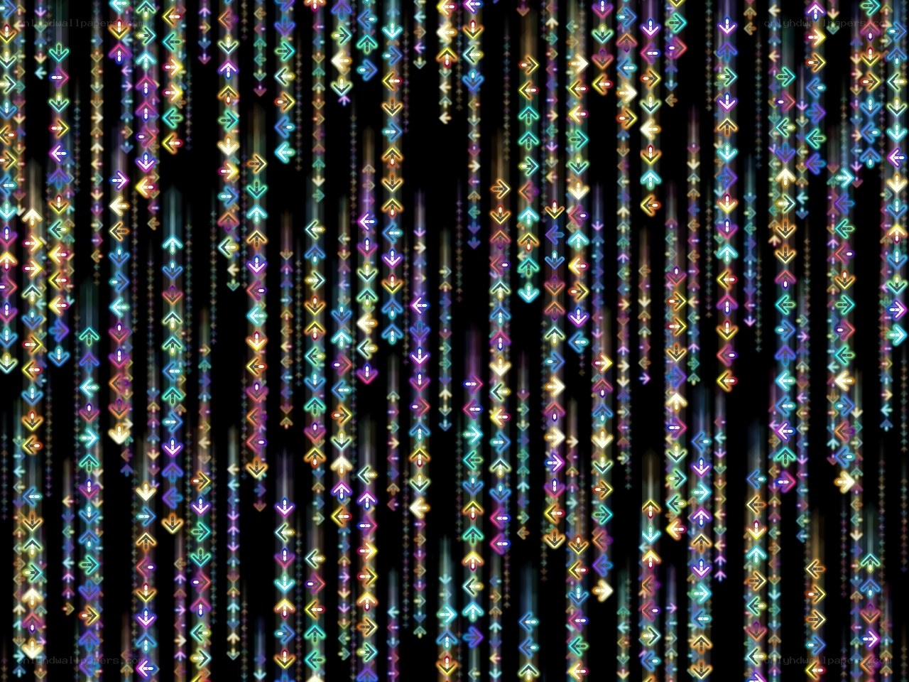 Matrix-style digital rain