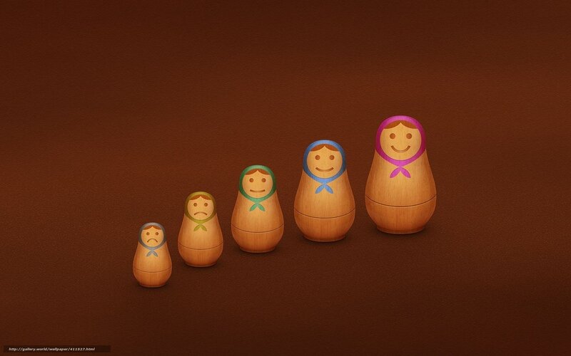 Matryoshka Dolls — Brown