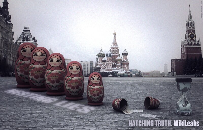 Matryoshka dolls in Red Square