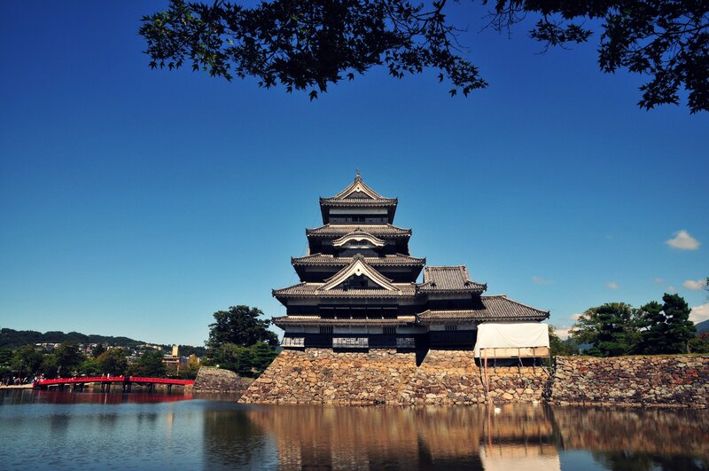 Matsumoto Castle on a sunny day