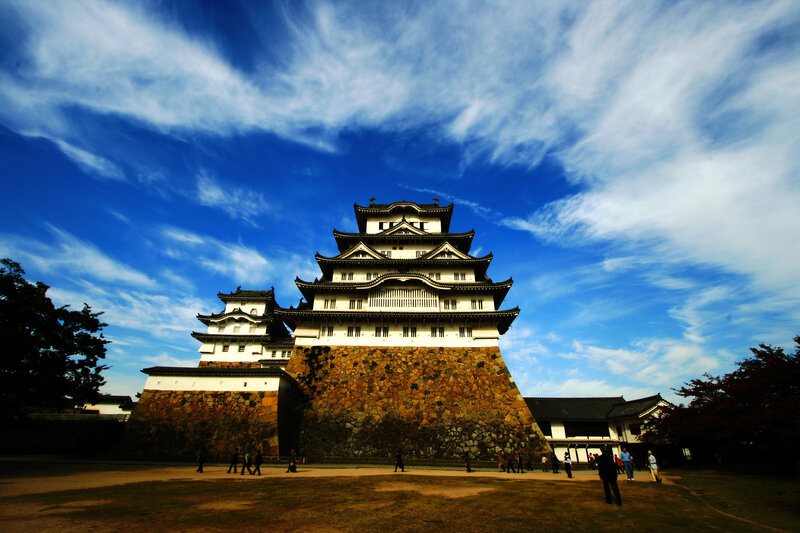 Matsumoto Castle under blue sky