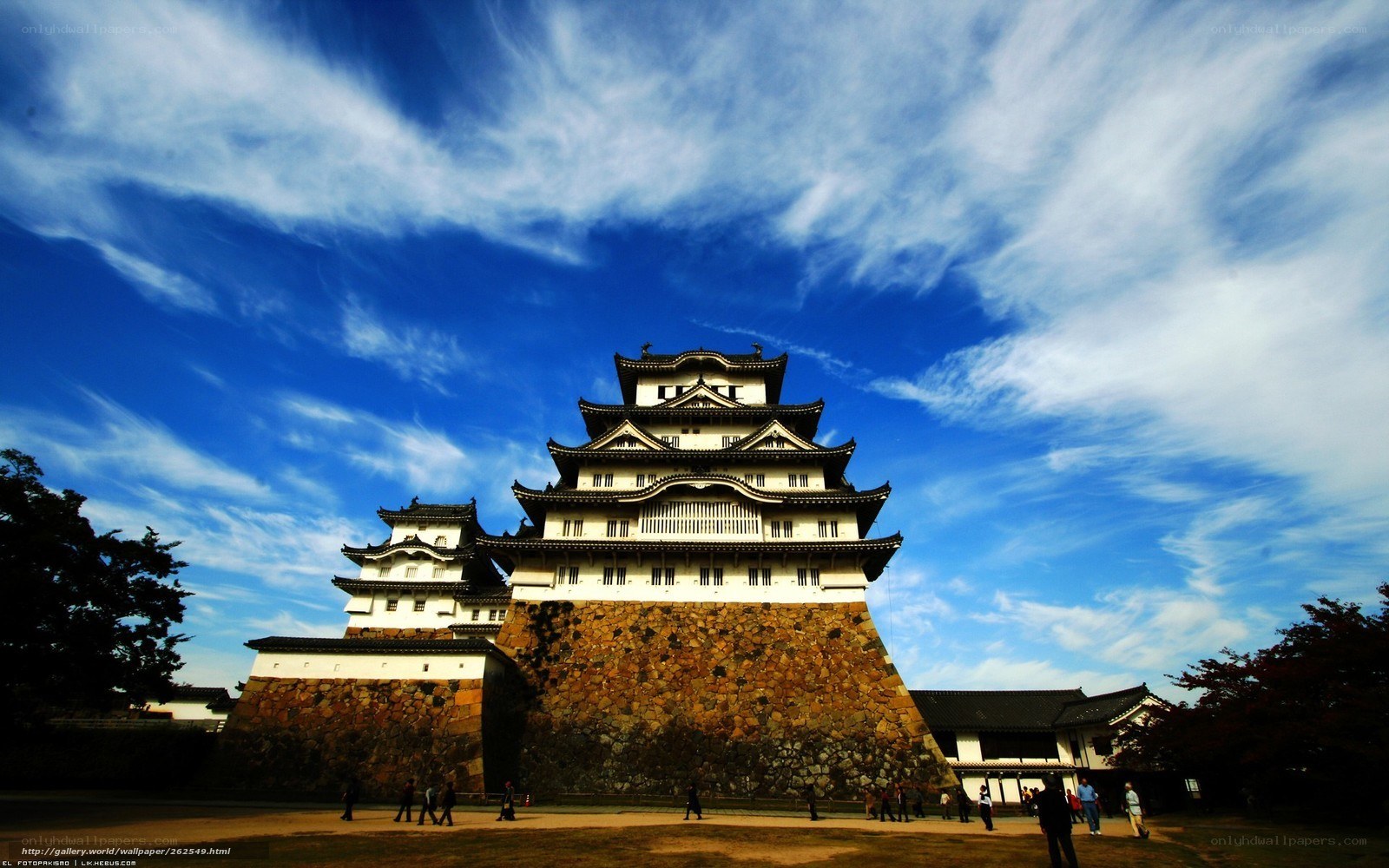Matsumoto Castle under blue sky
