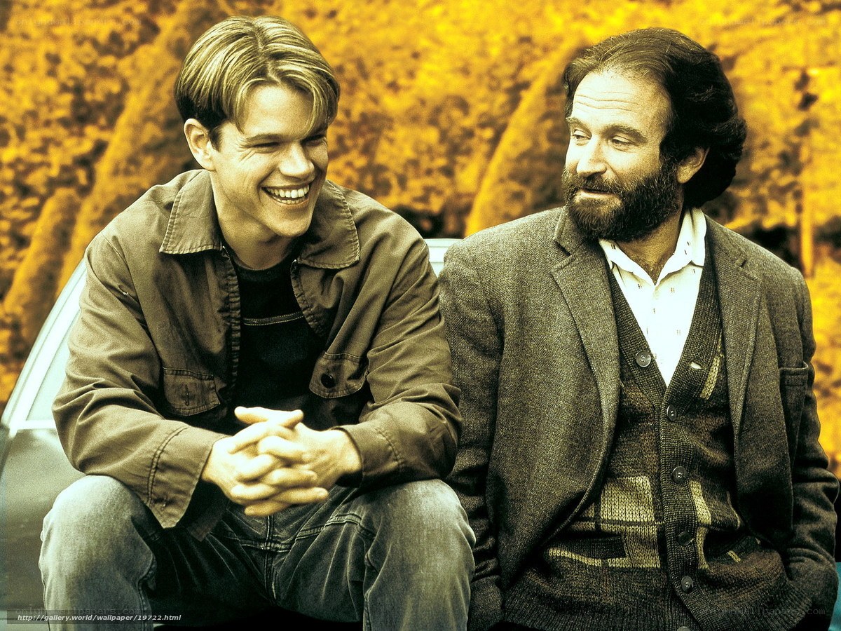 Matt Damon and Robin Williams in Good Will Hunting