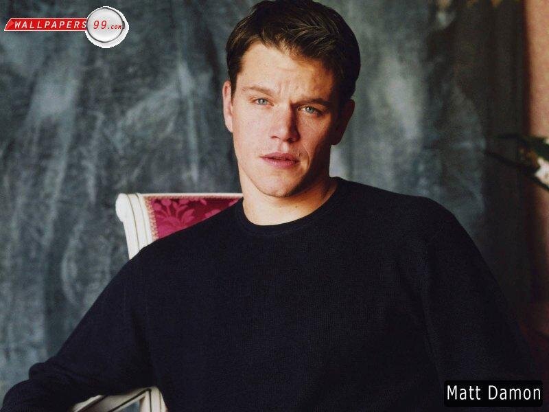 Matt Damon in black sweater