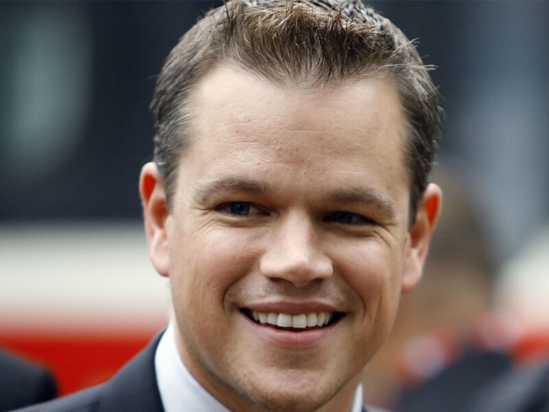 Matt Damon smiling at event