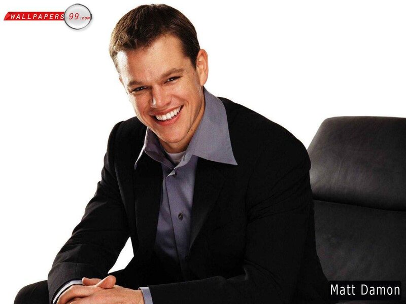 Matt Damon smiling in suit