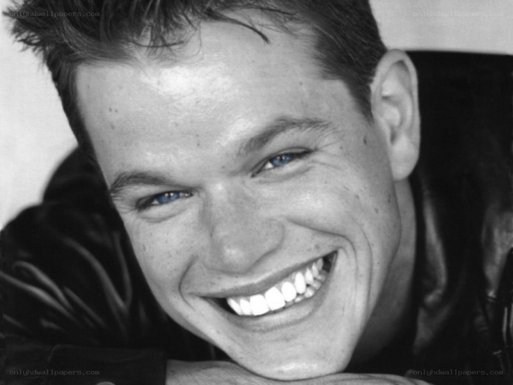 Matt Damon smiling portrait