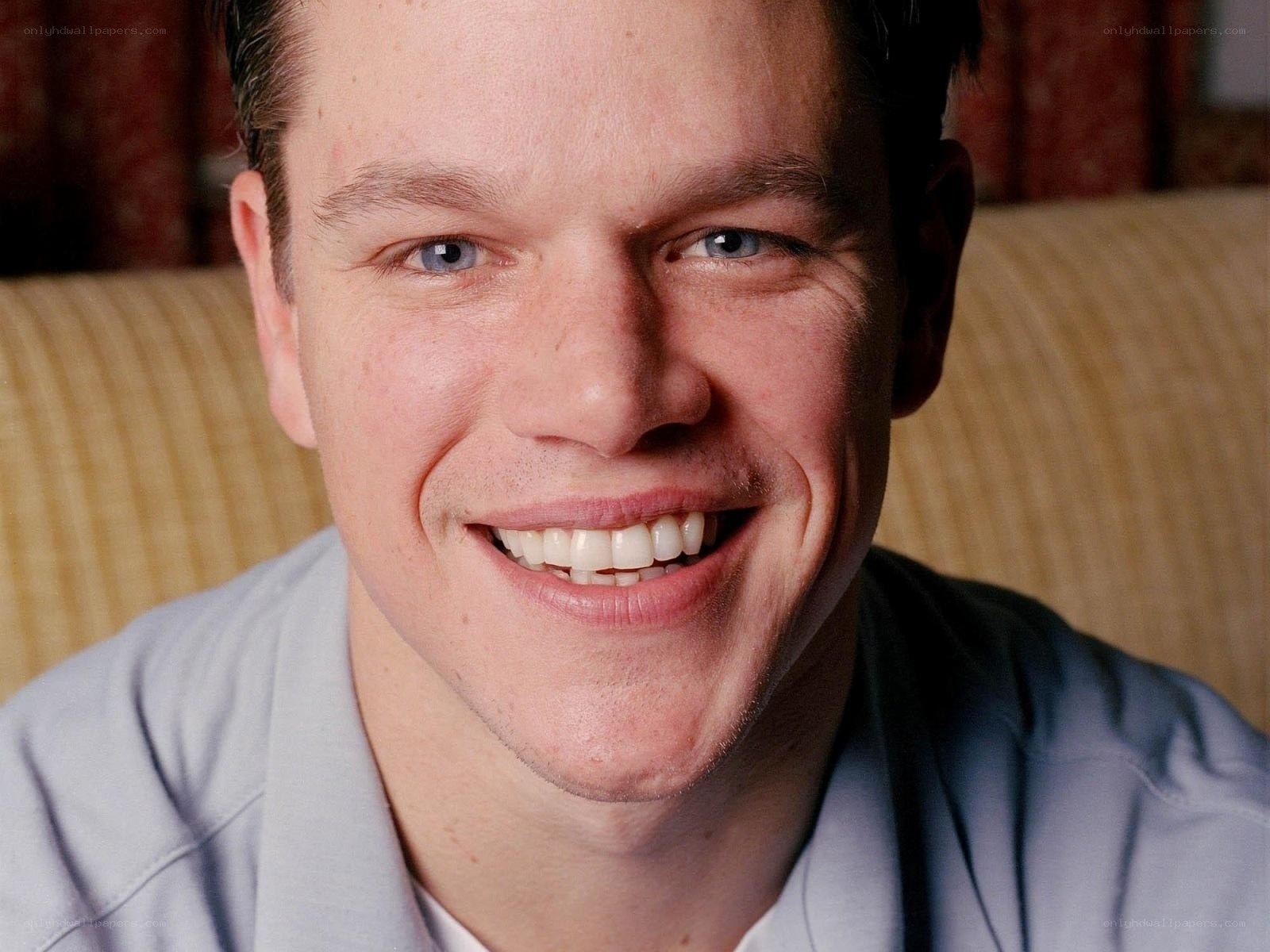 Matt Damon smiling portrait