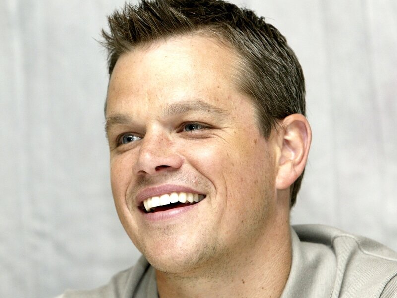 Matt Damon smiling