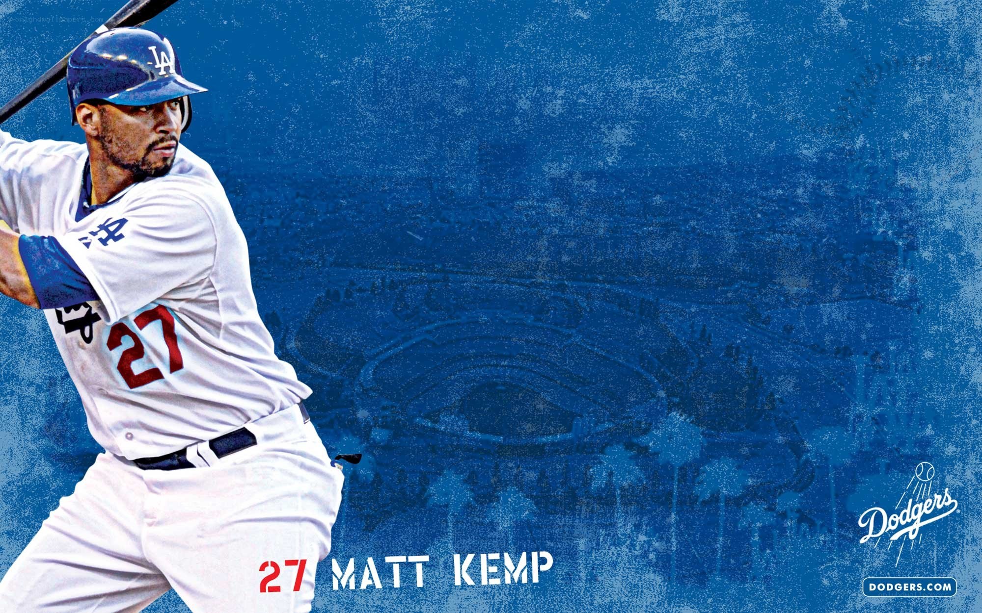 Matt Kemp batting for Dodgers