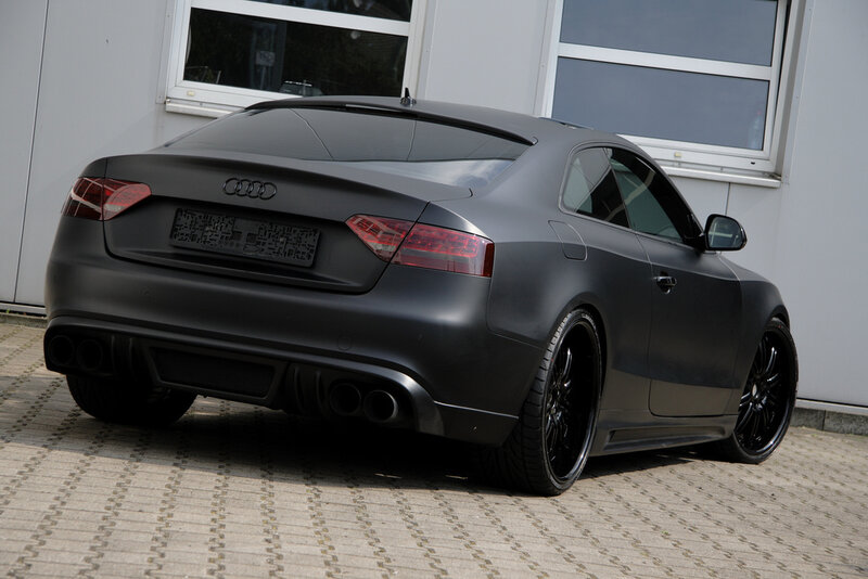 matte black audi coupe