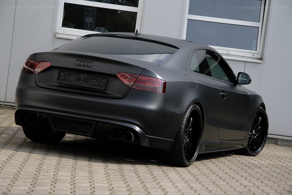matte black audi coupe