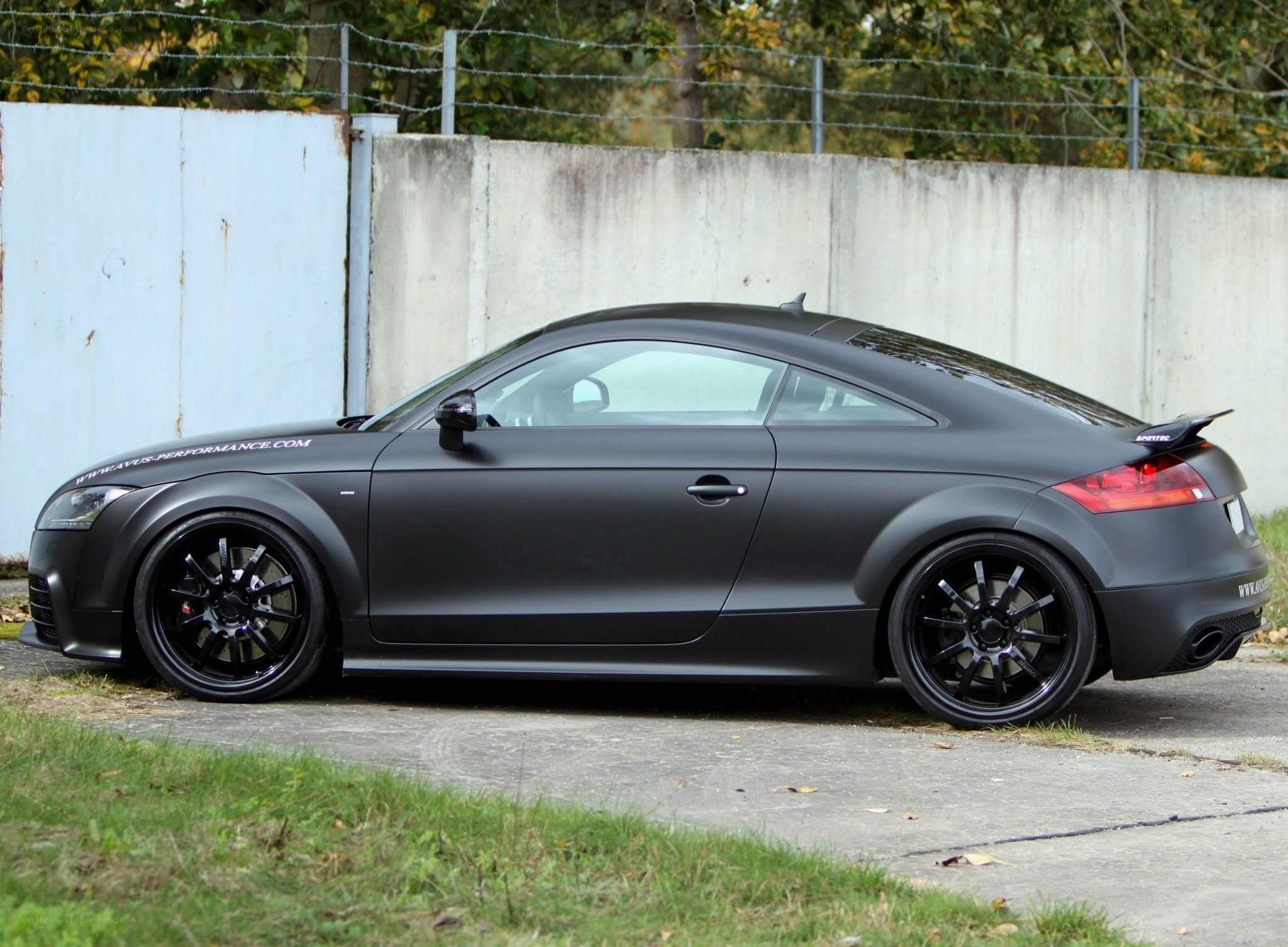 Matte black Audi TT coupe