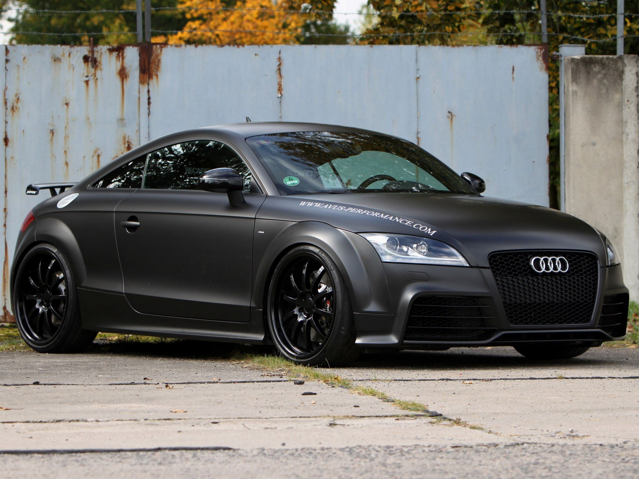 Matte black Audi TT coupe
