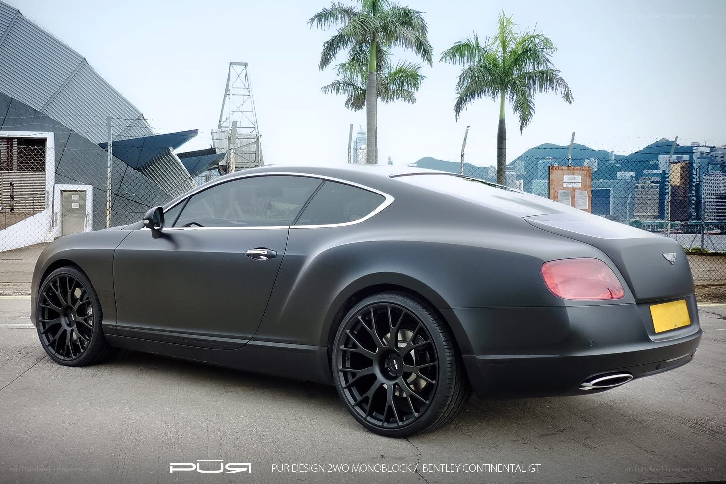 Matte black Bentley Continental GT