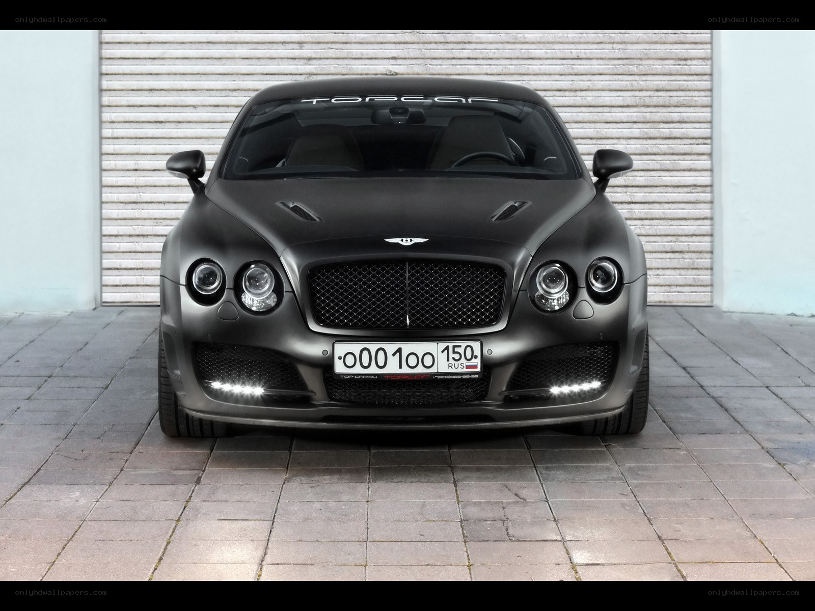 Matte black Bentley Continental GT