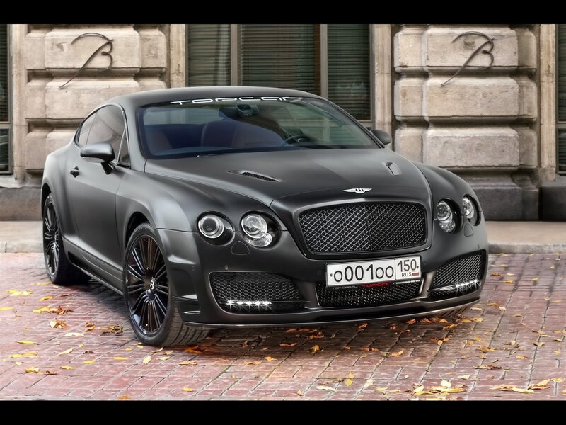 Matte black Bentley coupe