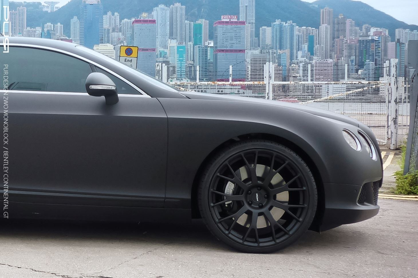 Matte black Bentley GT