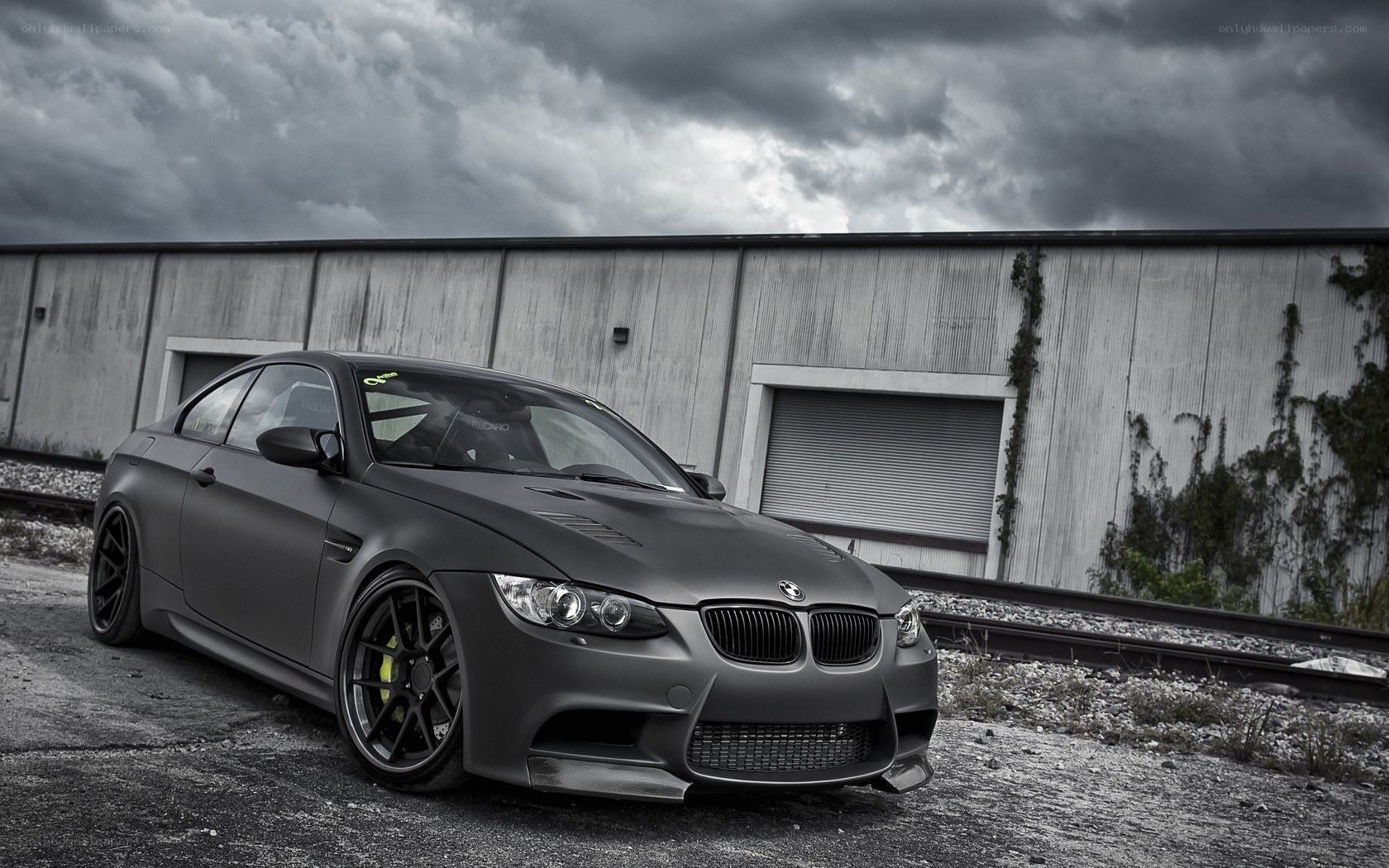 Matte black BMW M3