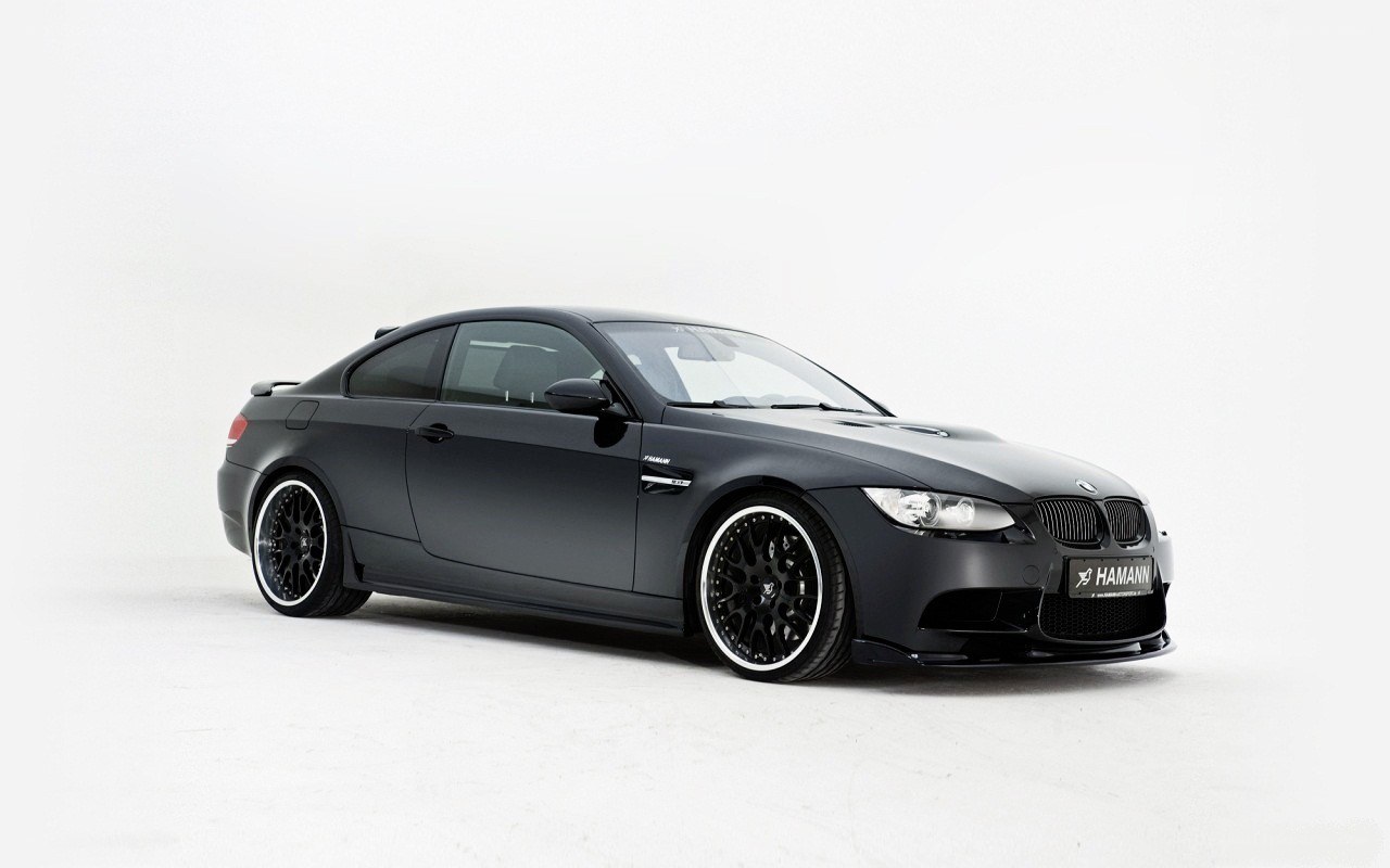 Matte black BMW M3 coupe