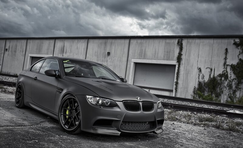 matte black bmw m3 coupe