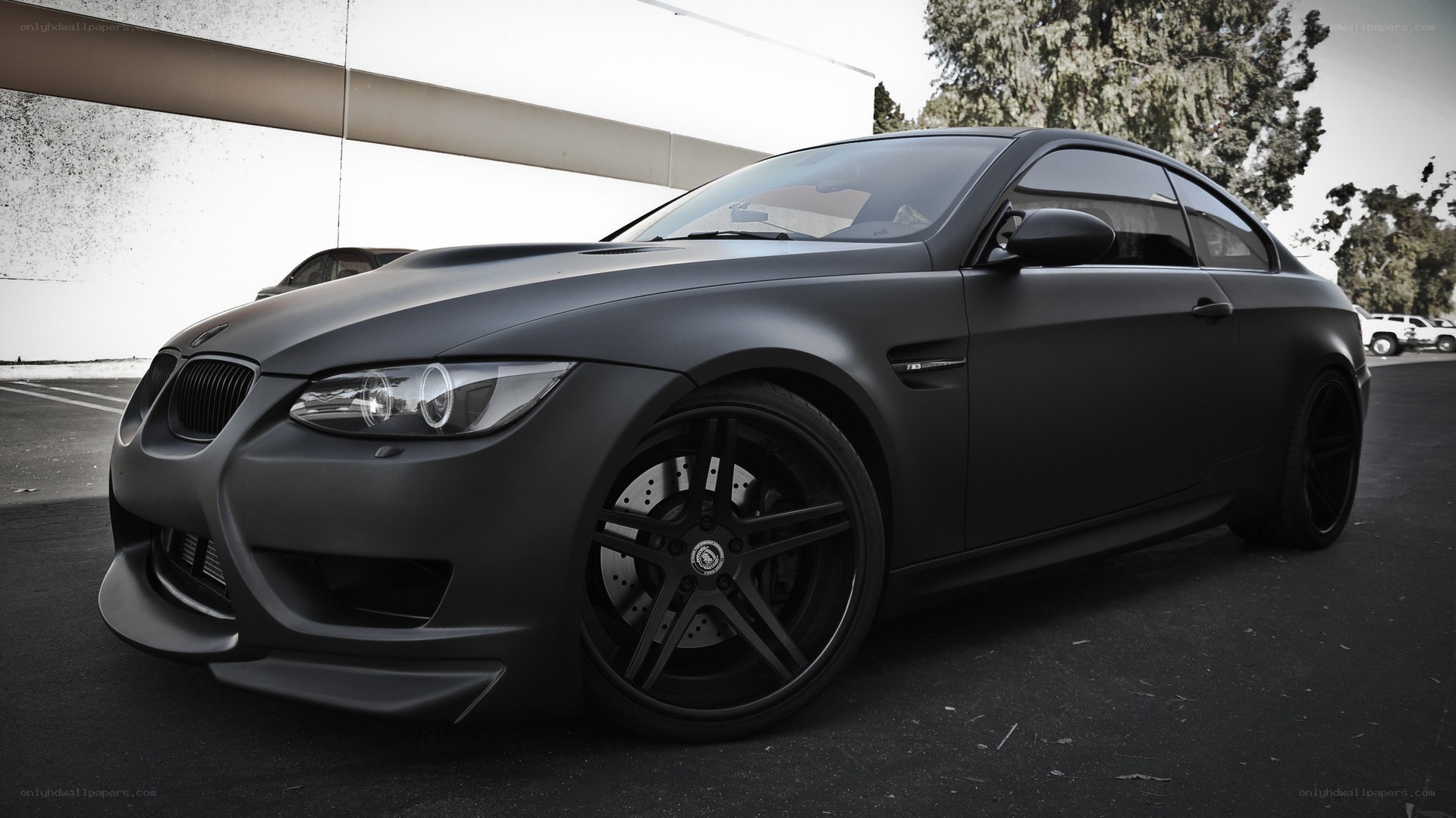 matte black bmw m3 coupe