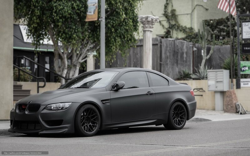 Matte Black Bmw M3 — Gray, Calm