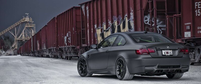 Matte Black Bmw M3 — Gray, Dramatic