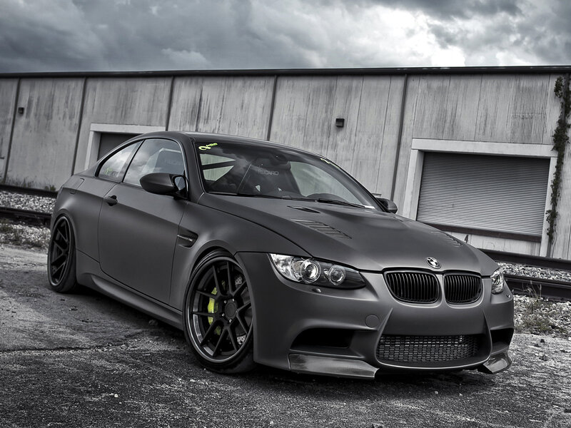 Matte Black Bmw M3 — Gray