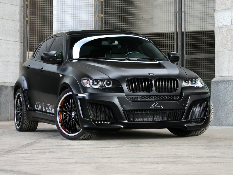 Matte black BMW X6