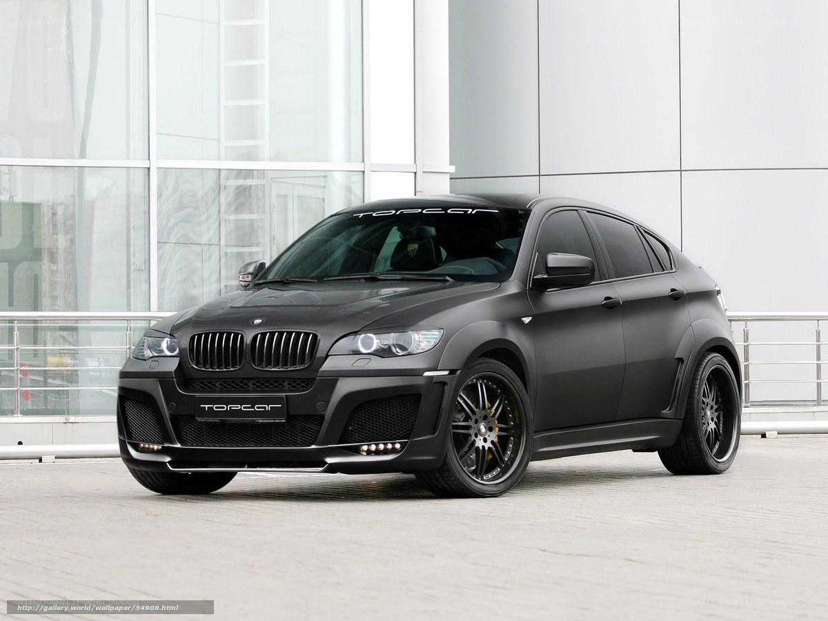 Matte black BMW X6