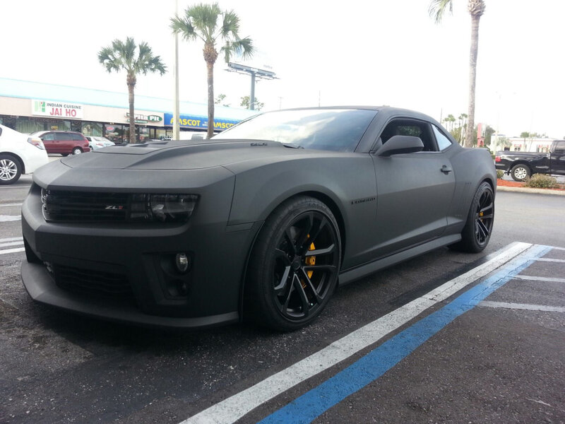 Matte Black Camaro