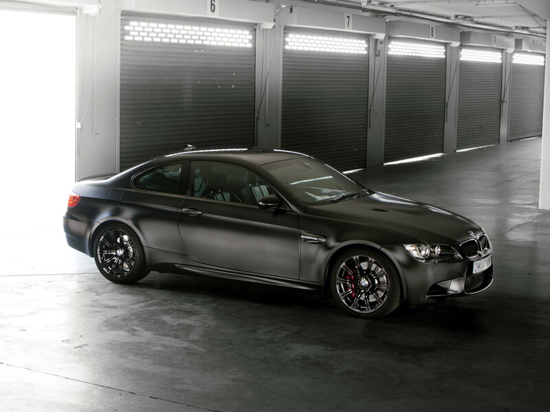 Matte Black Coupe Car