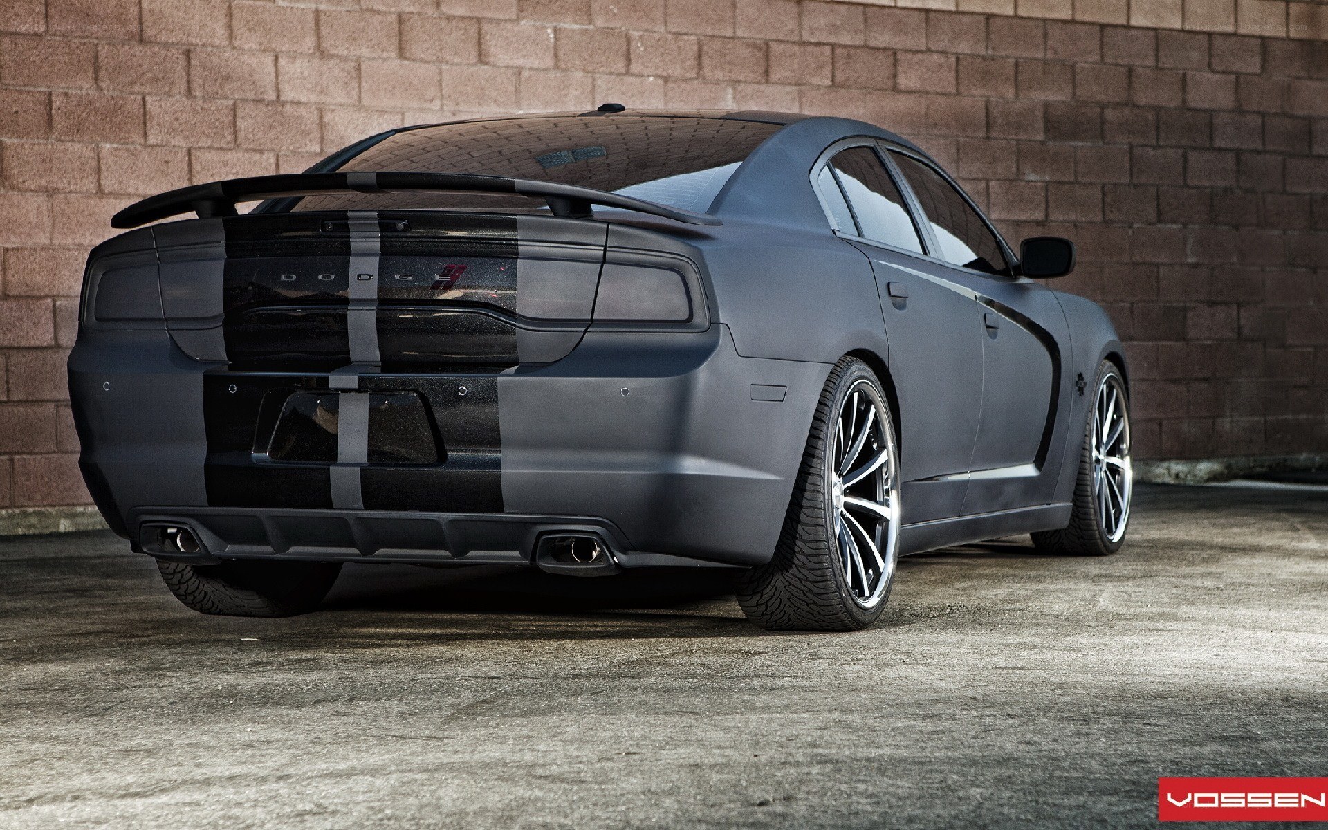 Matte black Dodge Charger
