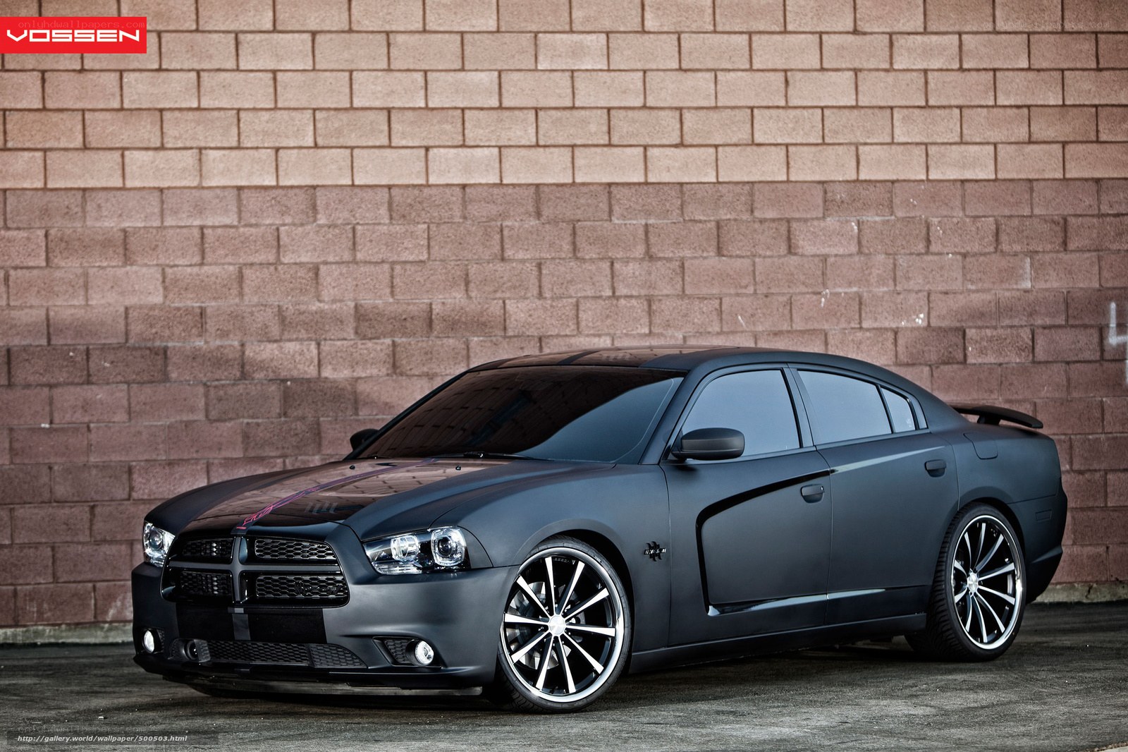 Matte black Dodge Charger