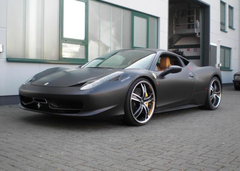 Matte Black Ferrari