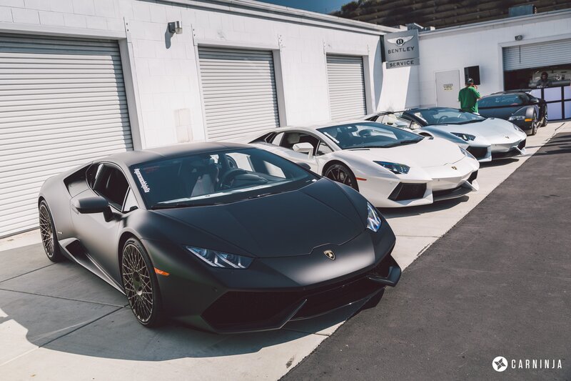 Matte Black Lamborghini — Dramatic, Afternoon