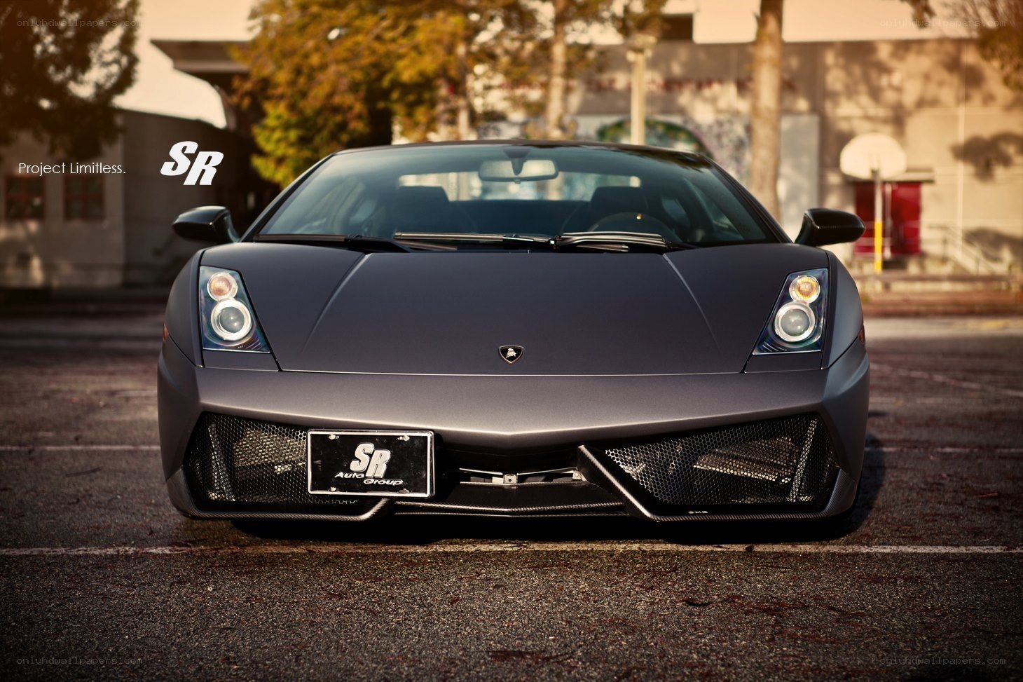 Matte black Lamborghini Gallardo