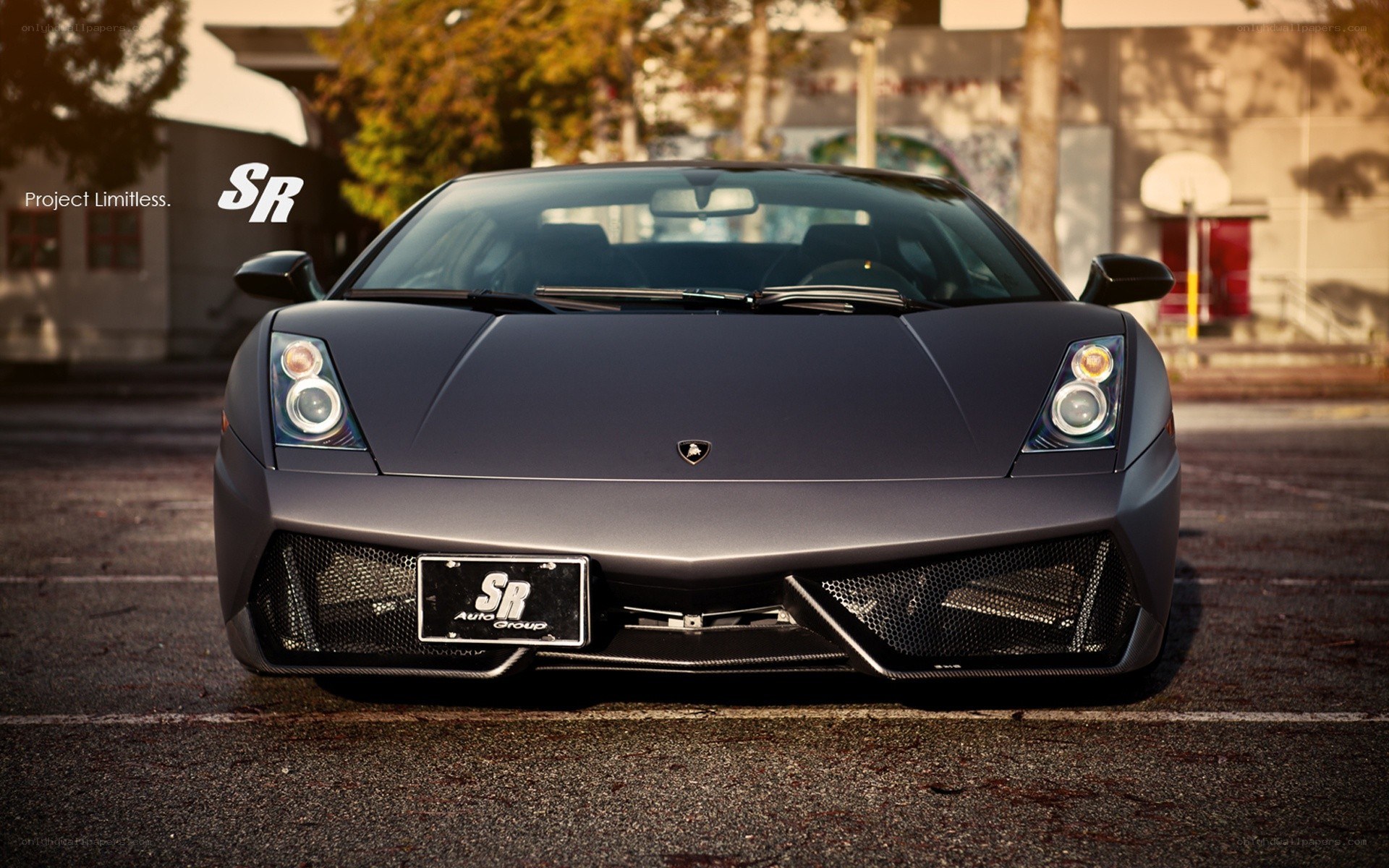 Matte black Lamborghini Gallardo