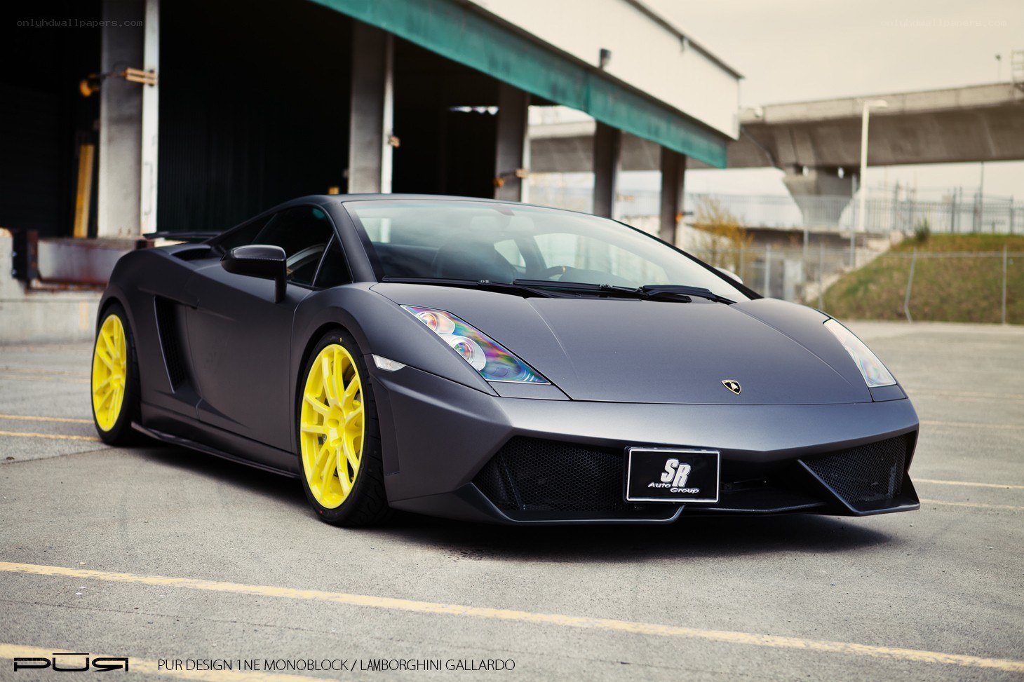 Matte black Lamborghini Gallardo