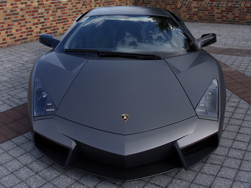 Matte Black Lamborghini — Gray, Dramatic