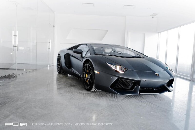 Matte Black Lamborghini — Gray, Modern