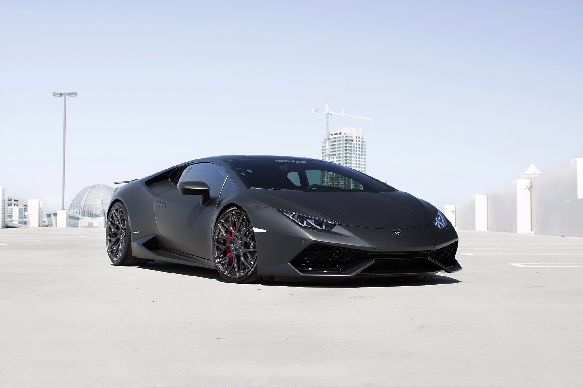 Matte black Lamborghini Huracan