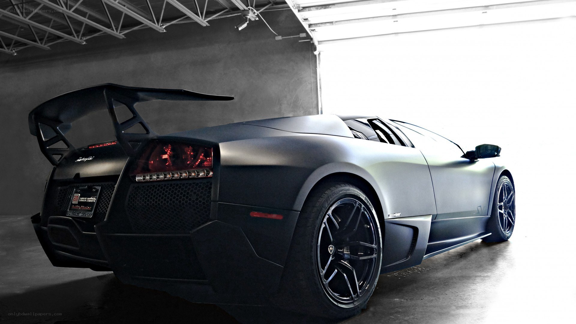matte black lamborghini