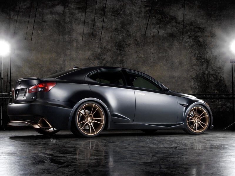 Matte black Lexus IS F