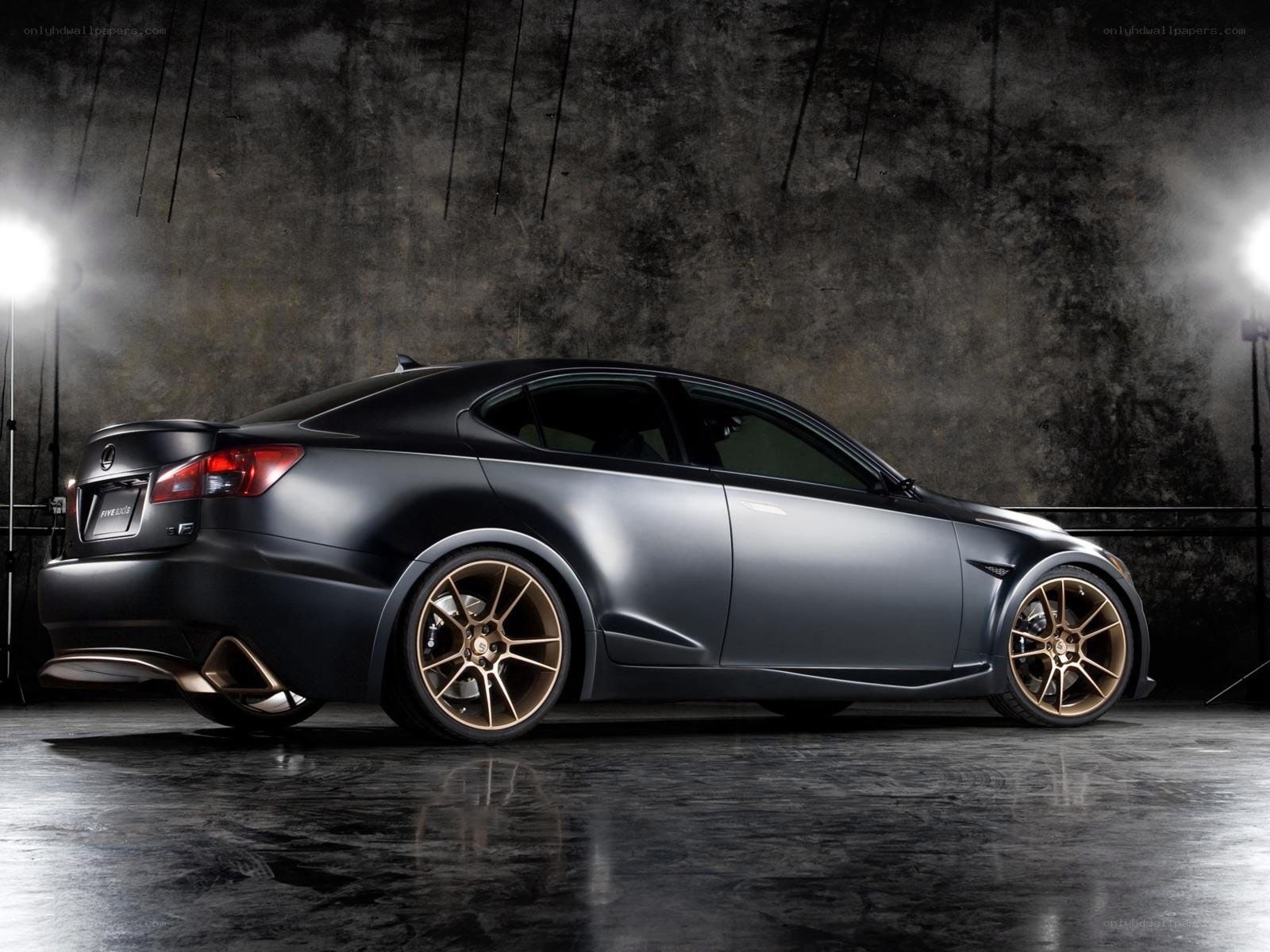 Matte black Lexus IS F
