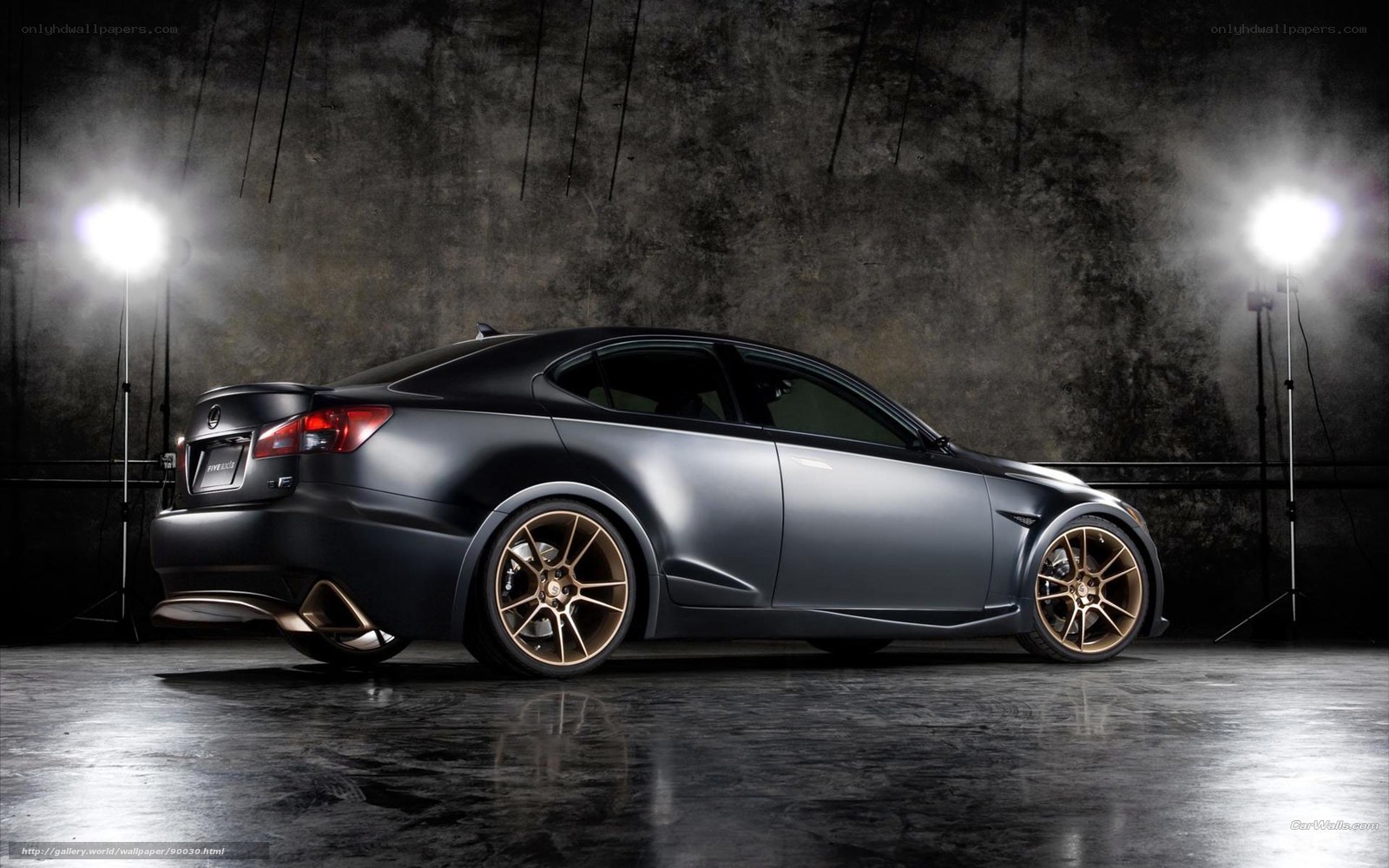 matte black lexus is f