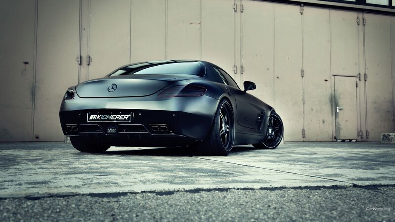 matte black mercedes sls amg